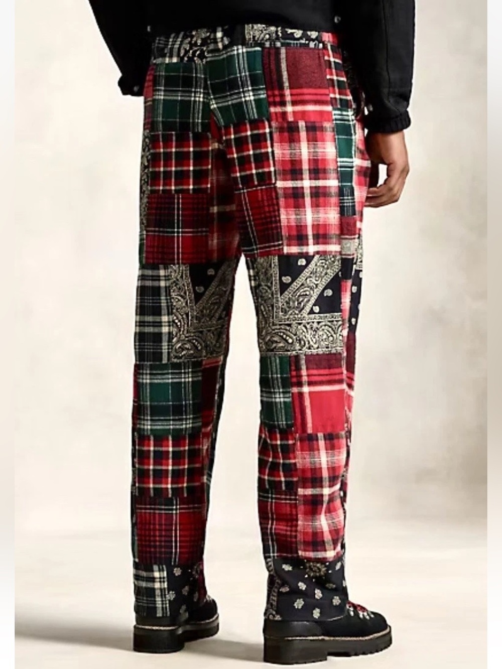 New Ralph Lauren Polo Prepster Patchwork Men’s Easy Pants - Drawstring Lounge - Picture 2 of 13